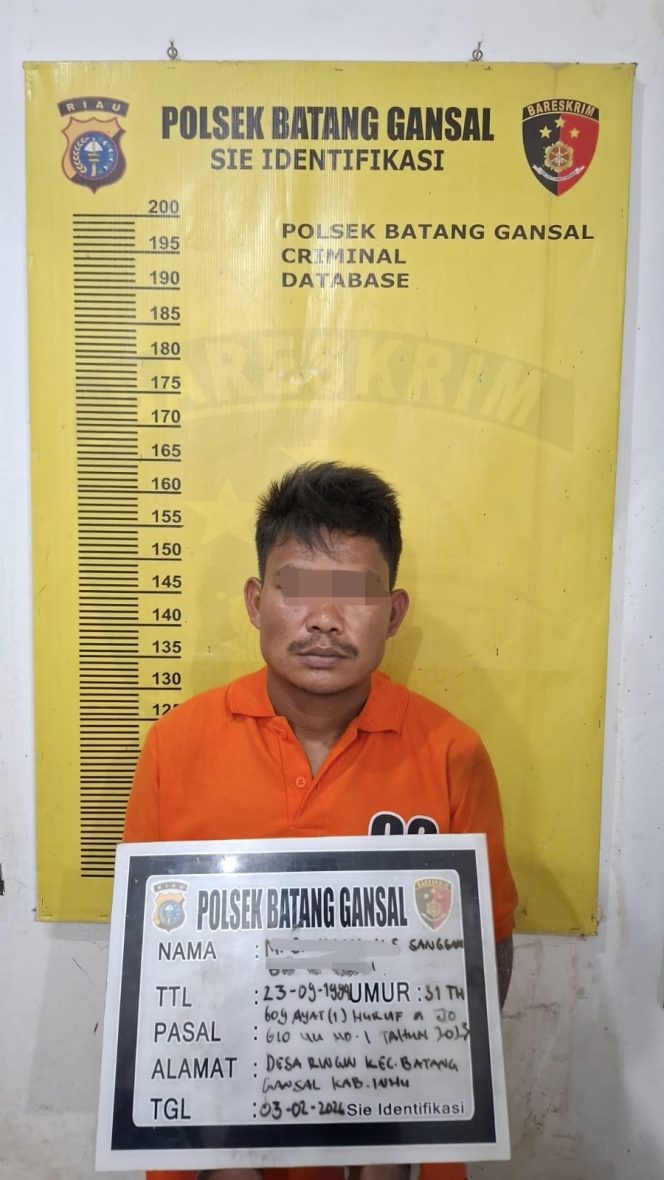 
					Jadikan Desa Sebagai Tempat Transaksi Narkoba, Polsek Batang Gansal Ringkus Pelaku